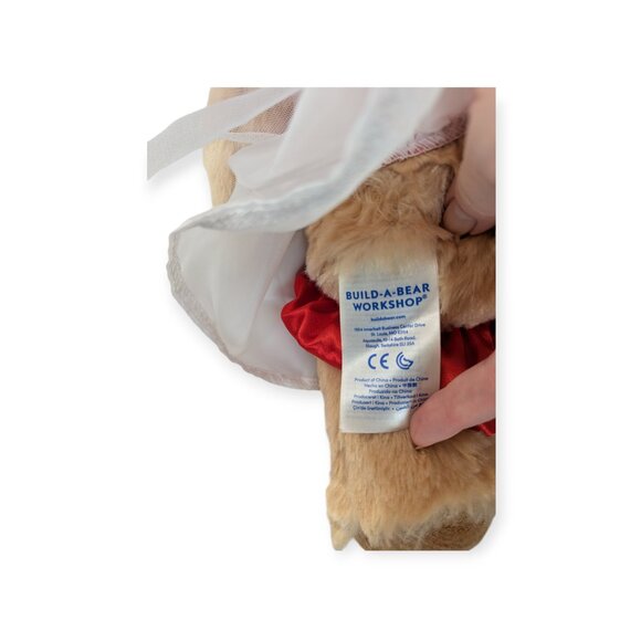 Build-A-Bear BAB Bear Plush with Christmas Dress - Picture 7 of 11
